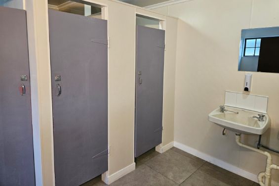 Communal ladies showers